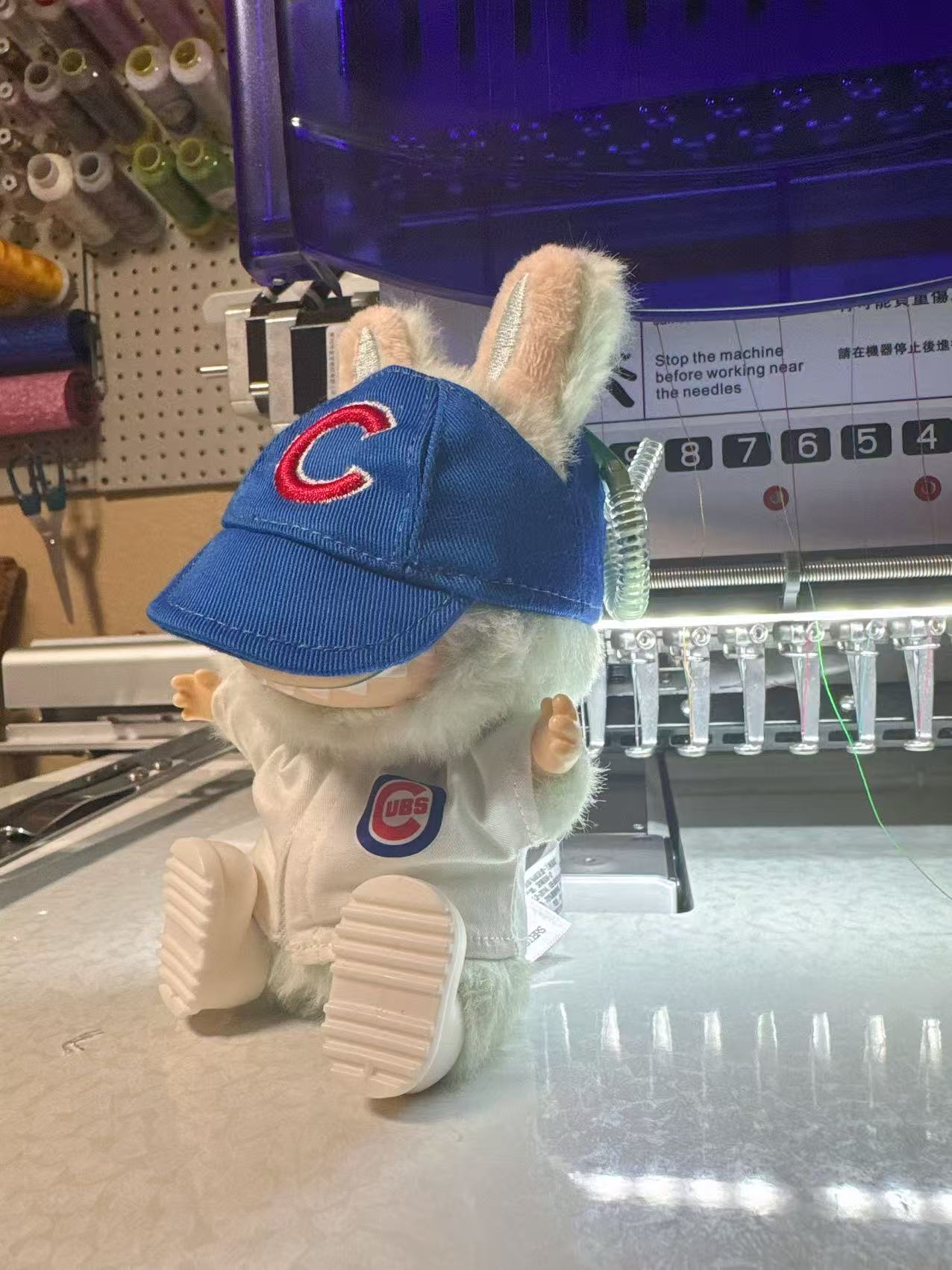 Mini Chicago Baseball Jersey fitted hat|Cap and shirt for Labubu Free Shipping in USA – Chicago Cubs Fan Apparel