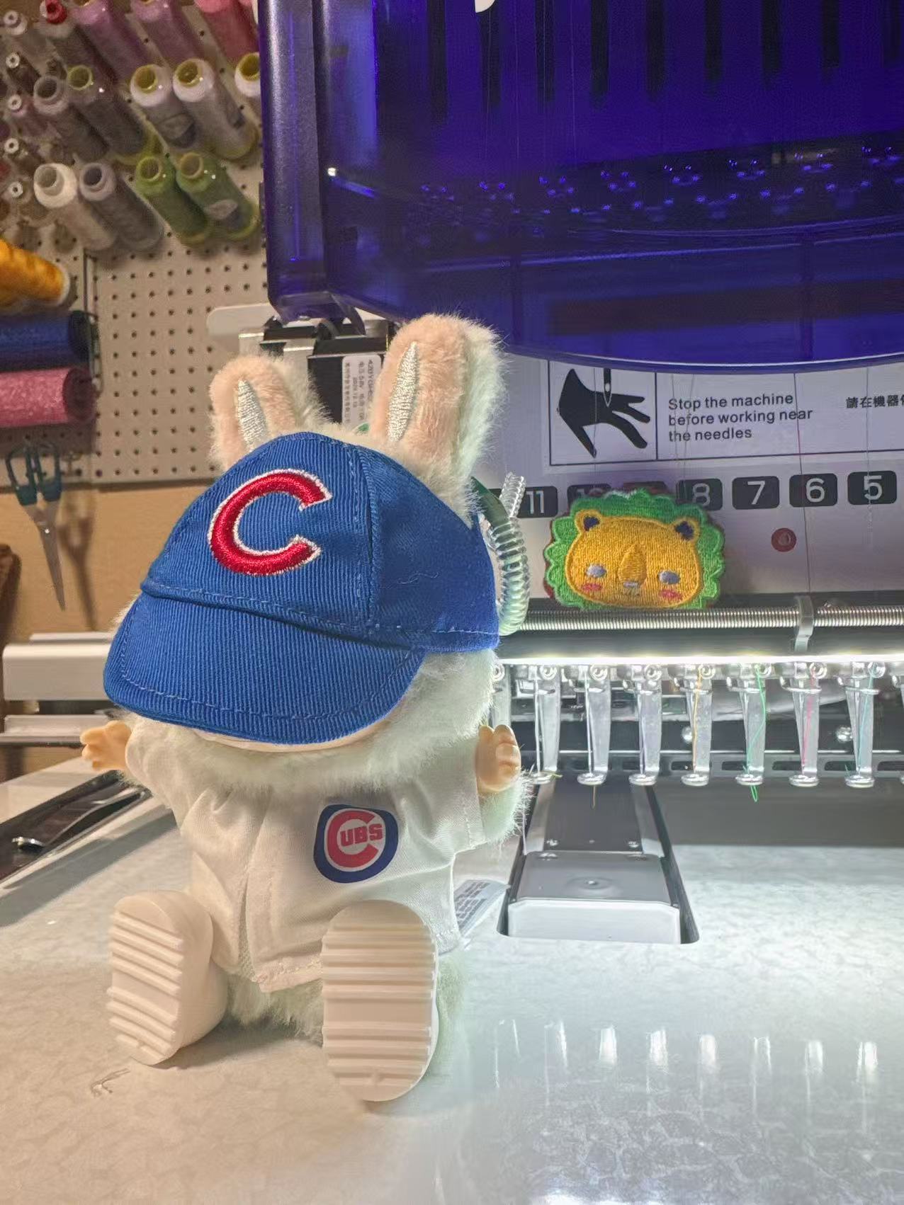 Mini Chicago Baseball Jersey fitted hat|Cap and shirt for Labubu Free Shipping in USA – Chicago Cubs Fan Apparel
